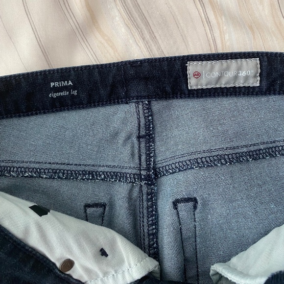 AG Adriano Goldschmied Prima Cigarette Contour 360 Denim Dark Blue Jeans 27x30 - Picture 4 of 15